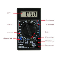 ABWM-DT830B DC/AC LCD Digital Multimeter 750/1000V Voltmeter Ammeter Ohm Tester High Safety Handheld Meter Digital Multimeter
