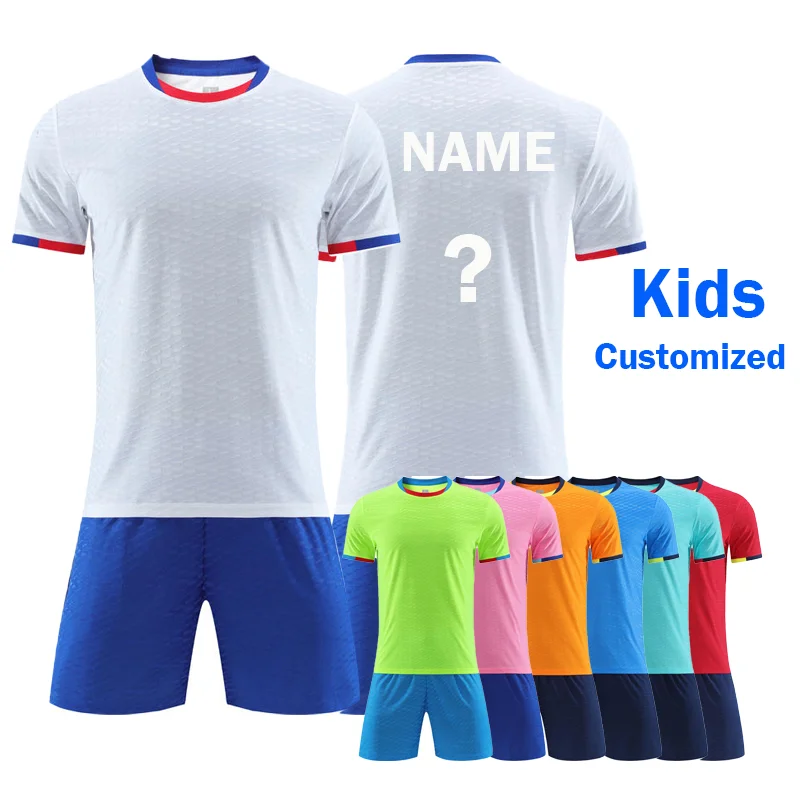 

Custom Football Jersey Kids Boy Customize Soccer Uniform Sports Clothes School Team Sportswear Training Football Jersey Children