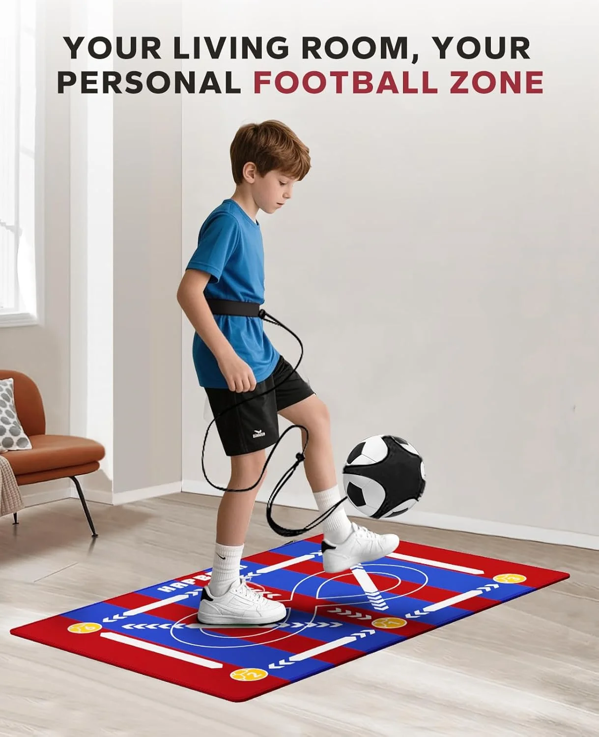 HAPBEAR Soccer Training Mat -  - Home Gym Practice 评论和价格
