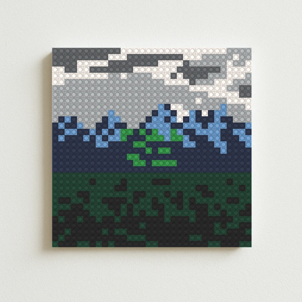 

Kanye West YE Album Cover DIY Pixel Mosaic Brick Art Poster Creative Music Gift Hip Hop Rap Home Wall Decor