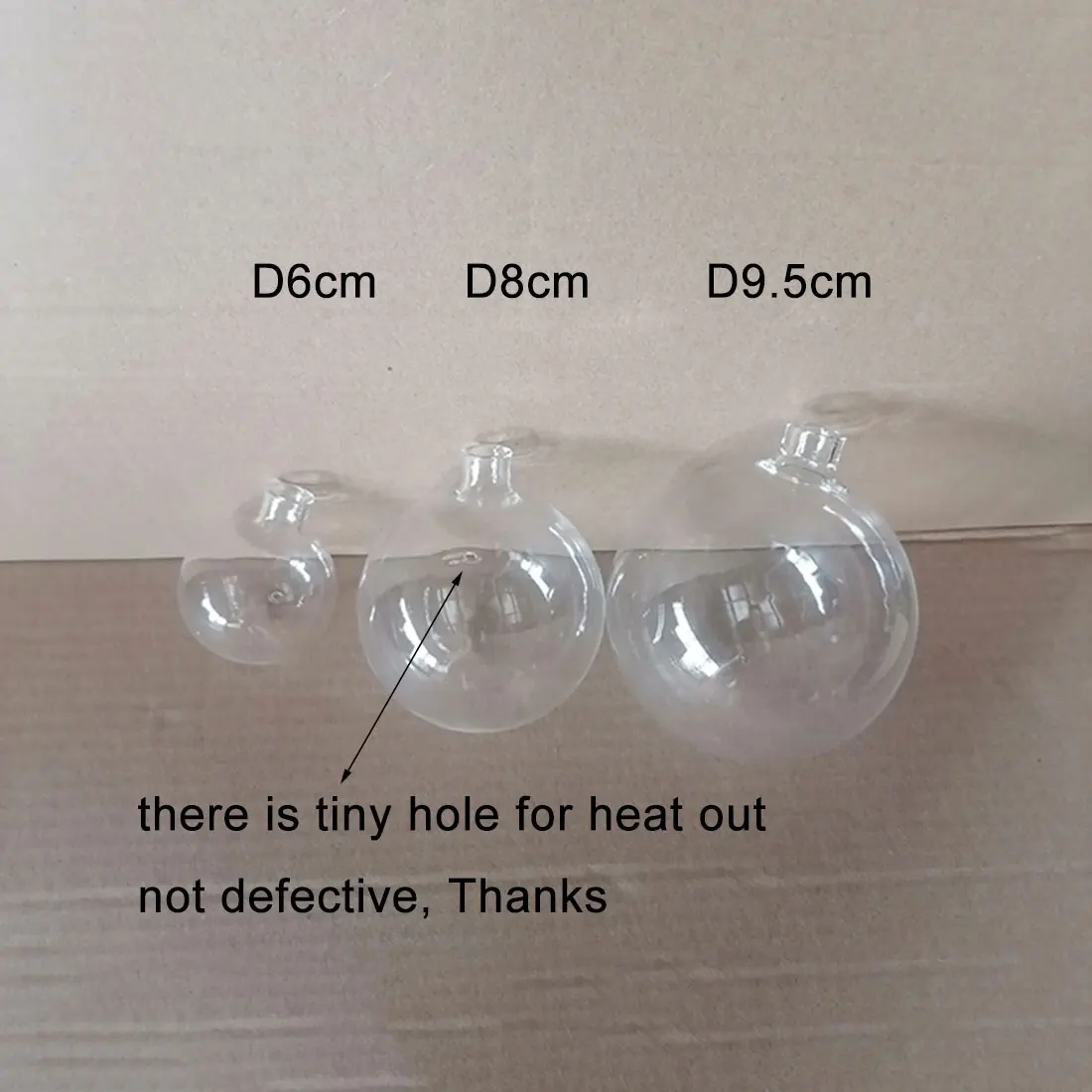 Clear D5cm D8cm D10cm Globe G4 Glass Shade Replacement with 1.1cm Opening 11mm Hole G4 Transparent Lampshade Thread outCover