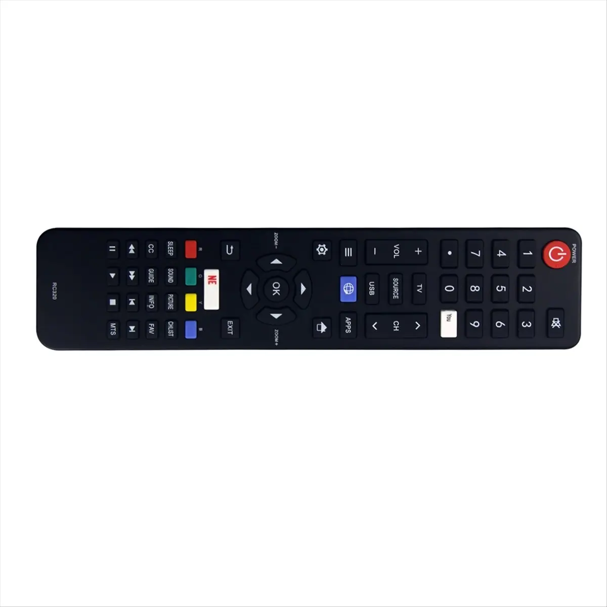 ~ Reemplazo de control remoto A759R RC320 para Atvio Smart TV 43D1680 43D1800 43D1810 43D1820 43D1850 43D2100 43UDD1800
