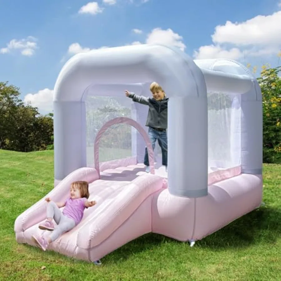 

Bounce House Bounce House for Toddlers 1-3 Mini Bounce House with Slide Indoor Outdoor 8.33ft L x 5.4ft W x 6.17ft H Birthday P