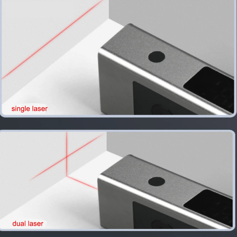 DUKA LI2 Laser Level Ruler 2 in 1 Laser Protractor Digital Inclinometer Angle Measure Type-C Charging Laser Measurement Tools