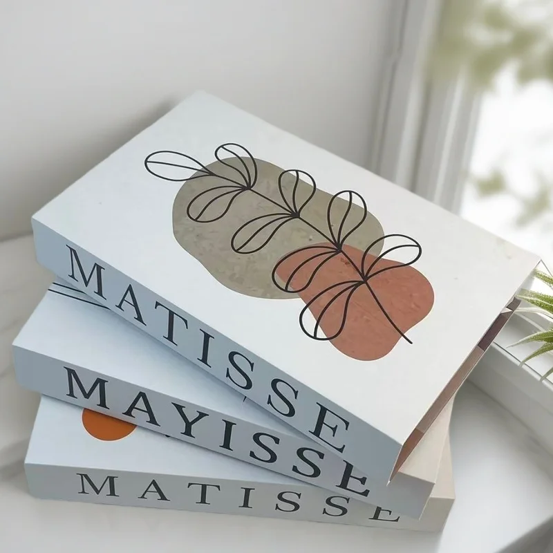 

Matisse Fake Books For Decoration Luxury Decorative Books Box Abstract Coffee Table Bookshelf Bedroom Home Decor Picasso Bauhaus