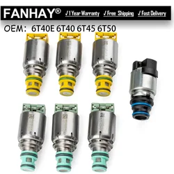 7PCS/Set 6T40E 6T40 6T45 6T50 6T45E Auto Transmission Solenoids Kit For Chevrolet Malibu Cruze Equinox For Buick Regal LaCrosse