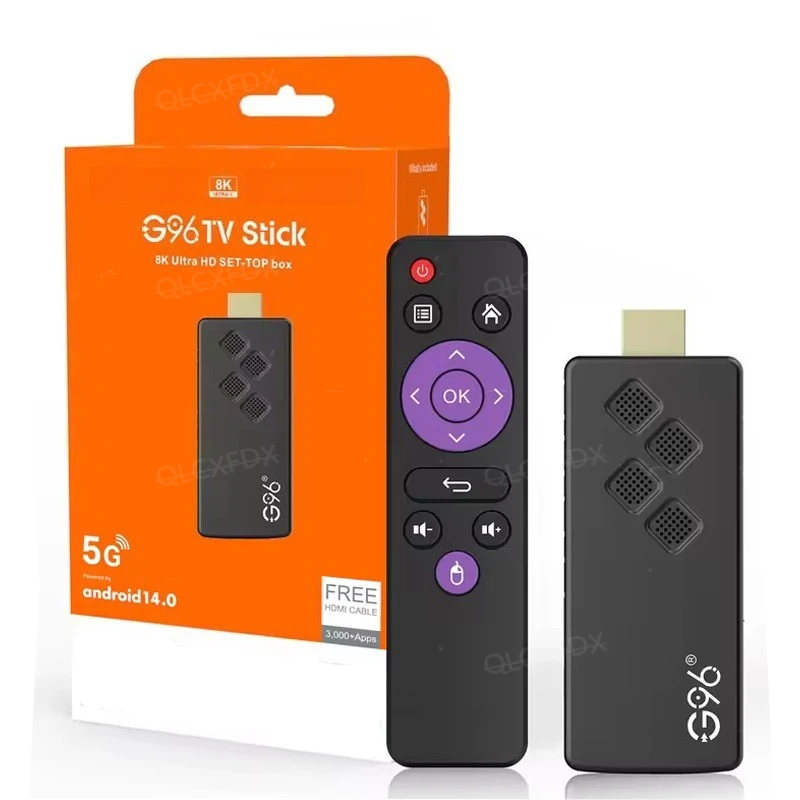 G96 عصا التلفاز الذكية Android13.0 Q2 Allwinner H313 BT5.0 Voice 4k 2GB 8GB Dual Wifi Youtube مشغل الوسائط متعدد اللغات