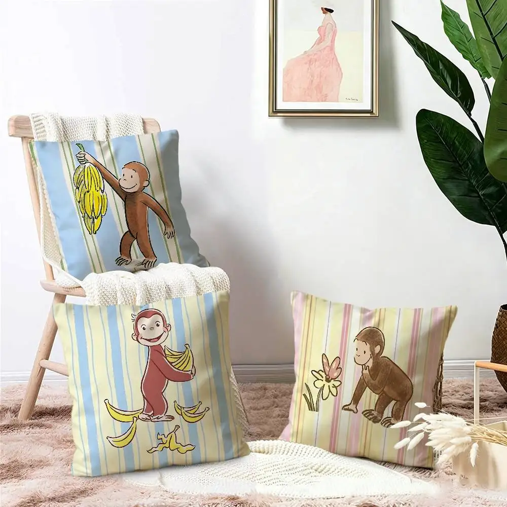 MONKEY CARTOON C-Curious GeorgeS pillow cover sofa cushion cover home room decoration children gift