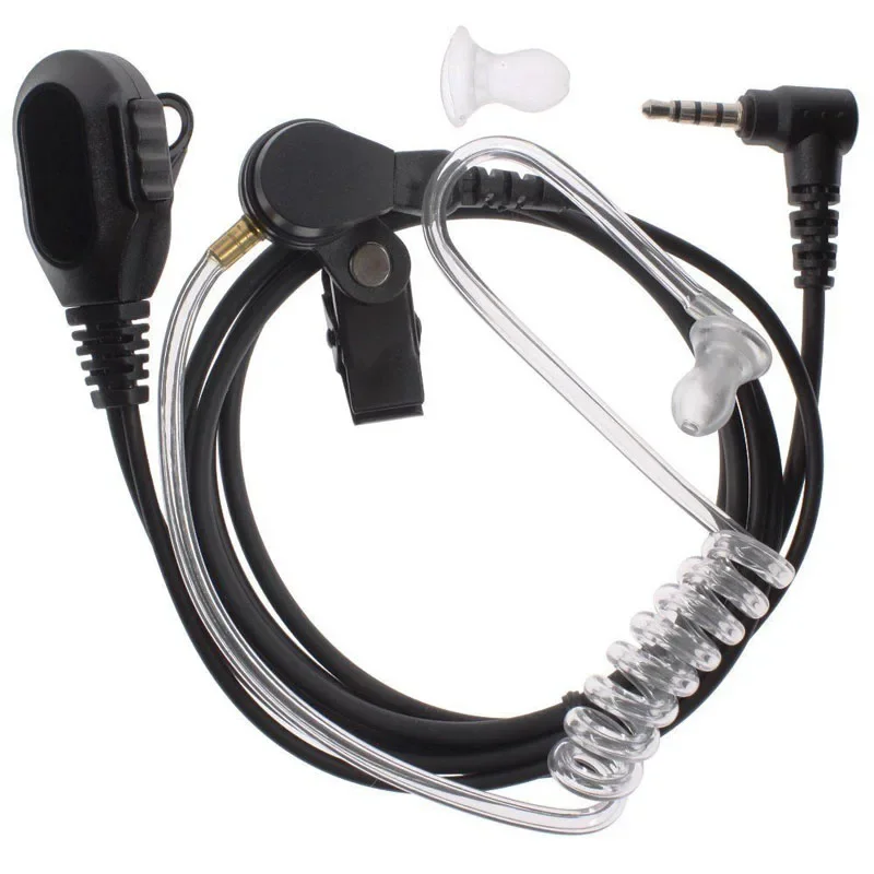 1 Pin 3.5mm Air Tube Earpiece PTT Mic Microphone Headset for Yaesu Vertex VX-3R VX-5R VX3R VX5R FT-10R FT-50R Walkie Talkie