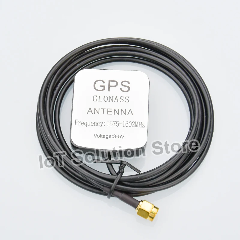 Antena Glonass GPS activa 1575-1602MHz SMA conector macho compatible con GNSS L1/B1/G1 2m de longitud de Cable