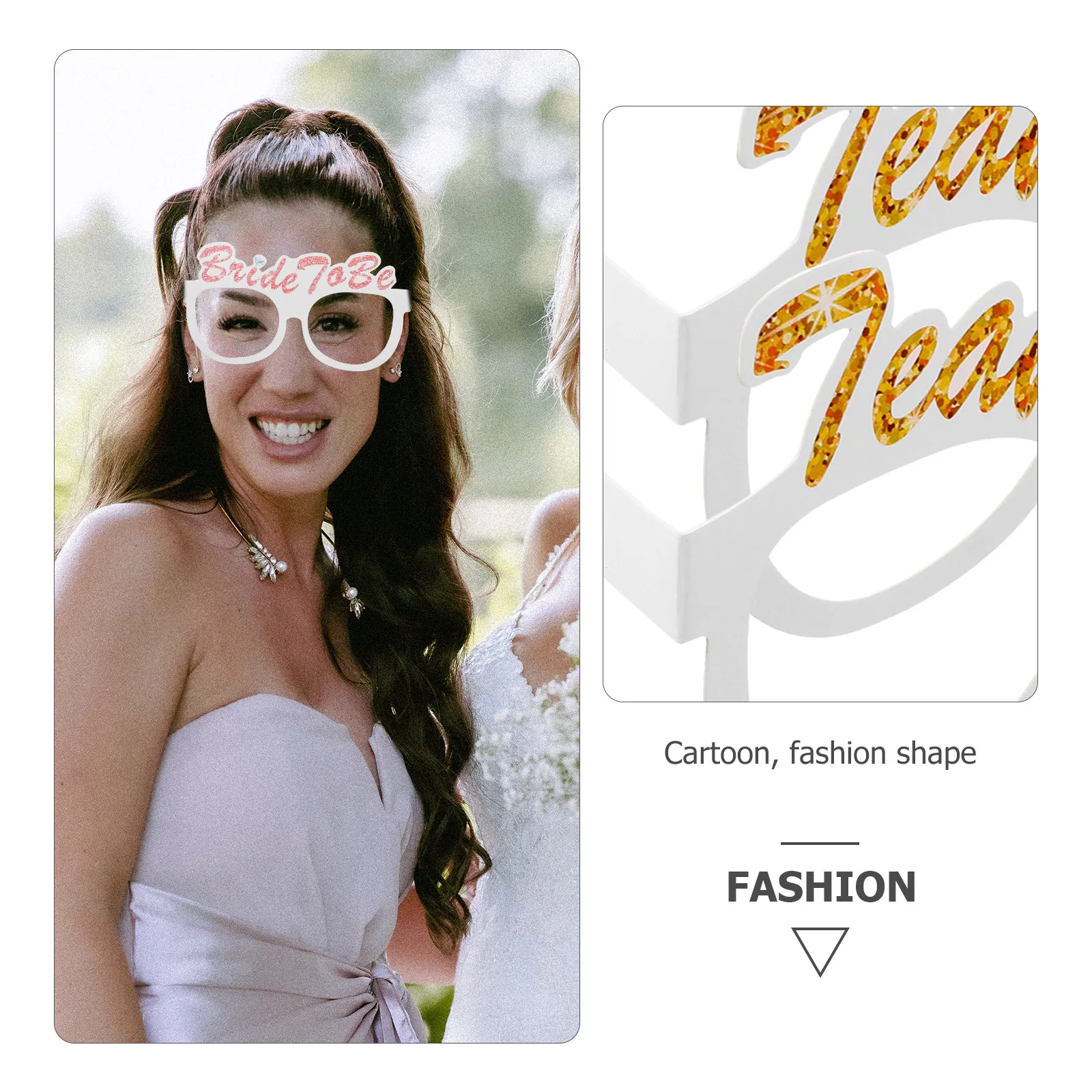 

12Pcs Paper 3D Eyeglasses Lightweight Funny Bachelorette Party Glasses Bride Photo Props Novelty Festival Prank Cosplay