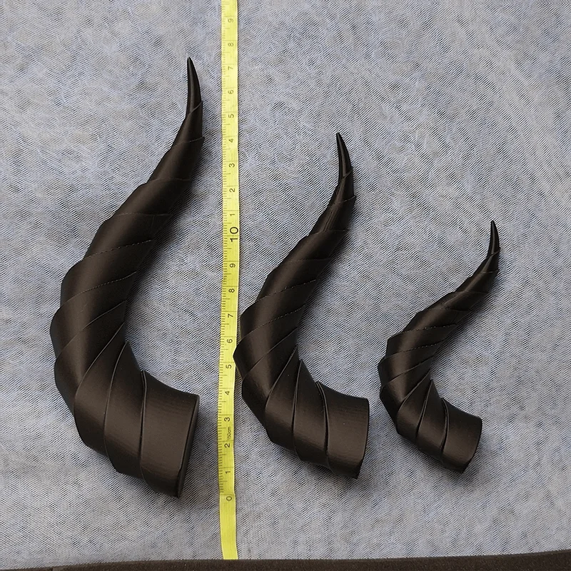 10/14/17cm Gradient Devil Horns Cosplay Horns Head Clip Headwear Hairwear Cosplay Props Accessories