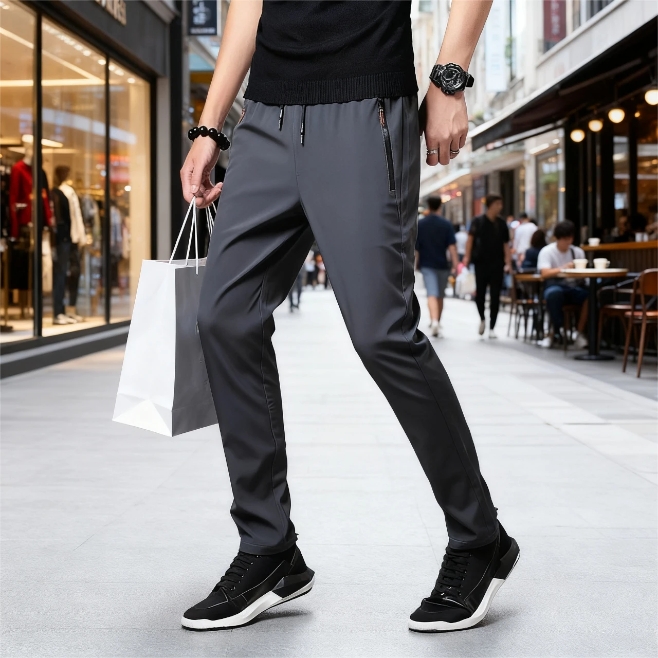 

2026 мужские пляжные брюки для бега, уличная одежда, спортивные штаны, повседневные брюки, гавайские свободные летние длинные брюки для отдыха