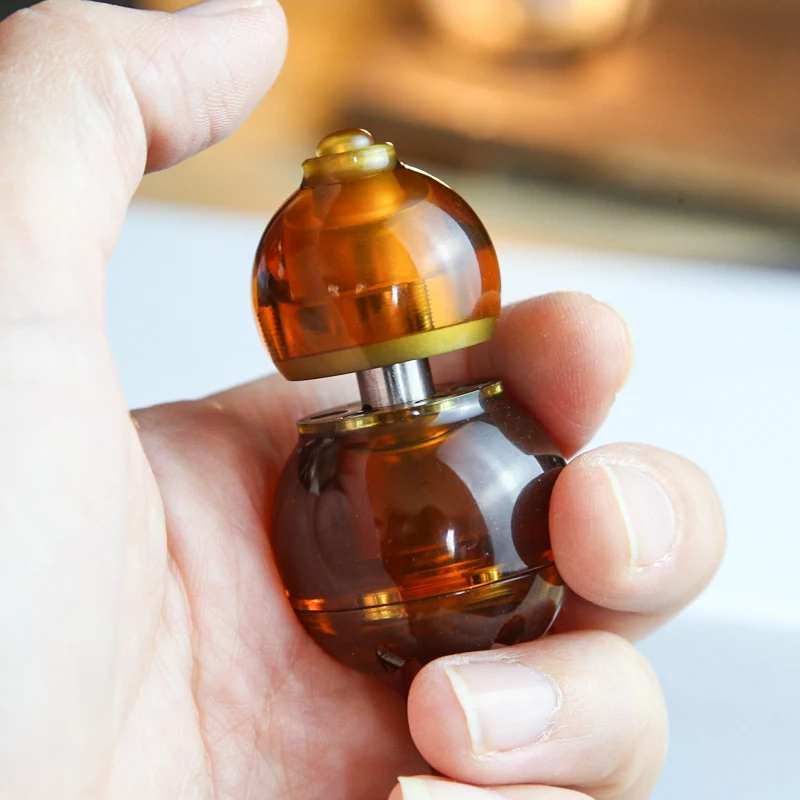 Mini juguete para aliviar el estrés de calabaza, juguete giratorio multifuncional personalizado para llevar todos los días, juguete giratorio para TDAH