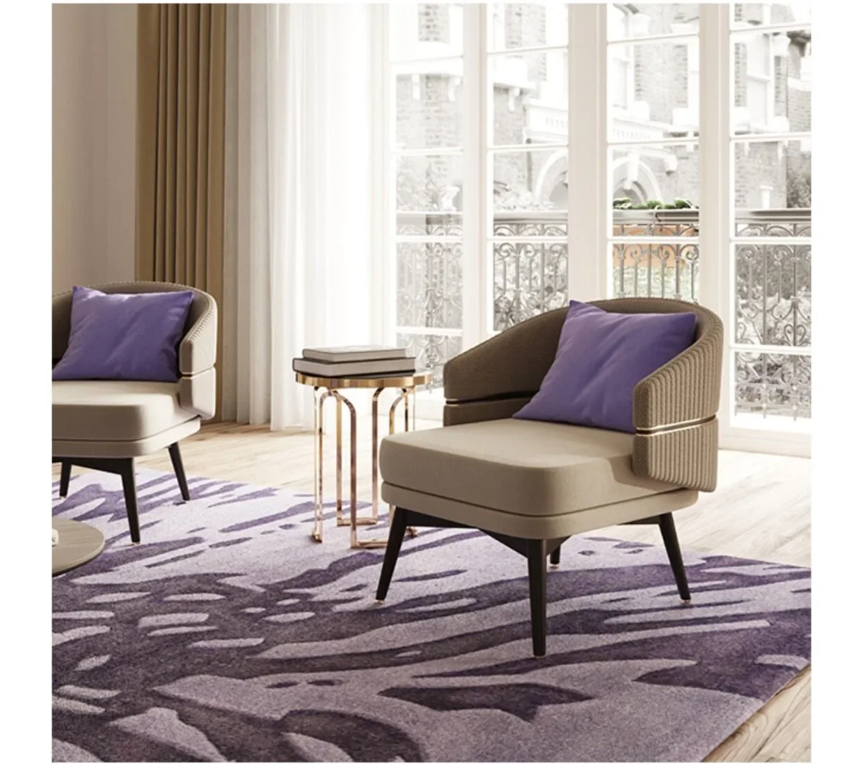 

-Modern Design Luxury Lounge Chair Living Room Furniture Upholstered Leisure Accent Arm Sofa Chair