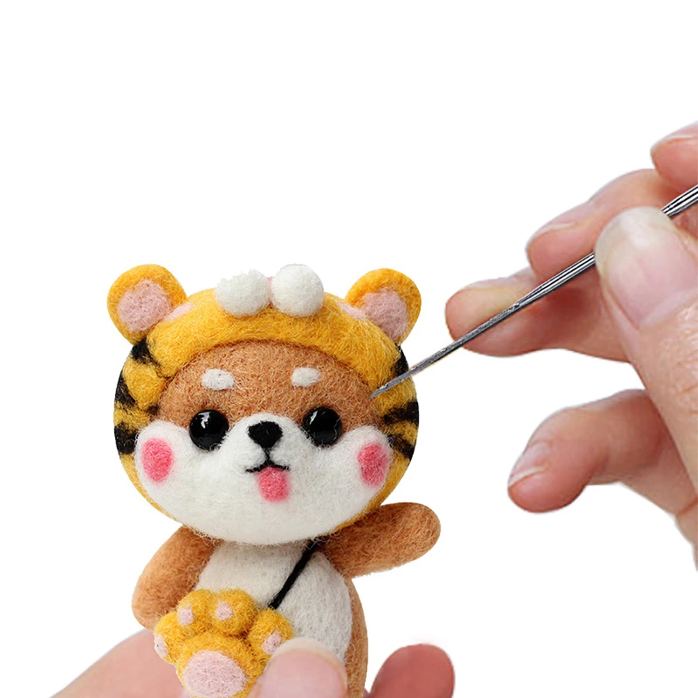

1 set 1 Set Pure Australian Wool Felt Material Kit Tools Needle Felting Diy Craft Fiber 2G Color Assorted