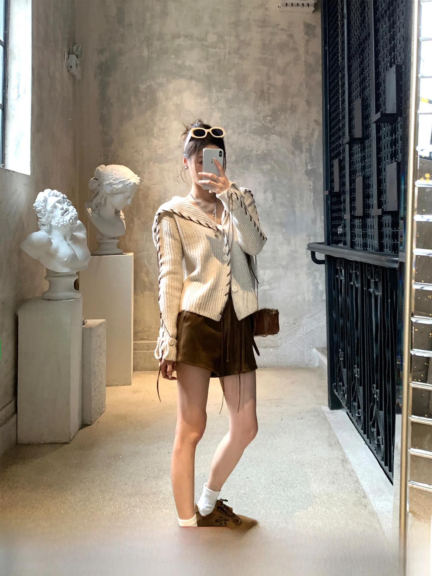 

GV Big Brother, осенний осенний вязаный веревочный замшевый шерстяной свитер с большим воротником в вертикальную полоску, верхняя одежда высокого класса