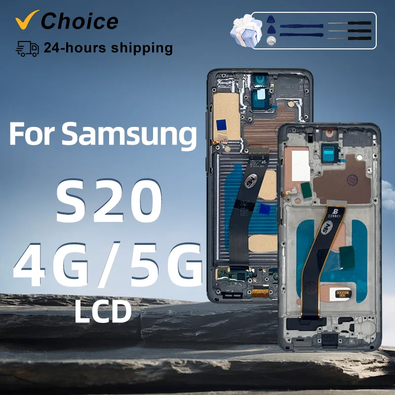 Super TFT For Samsung Galaxy S20 4G SM-G980 Display Replacement For Samsung S20 5G SM-G981 LCD Display Touch Screen Digitizer