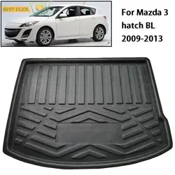 Rear Trunk Mat Cargo Tray Boot Liner Carpet Protector Floor Mat For Mazda 3 Mazda3 Hatch Hatchback BL 2009 2010 2011 2012 2013