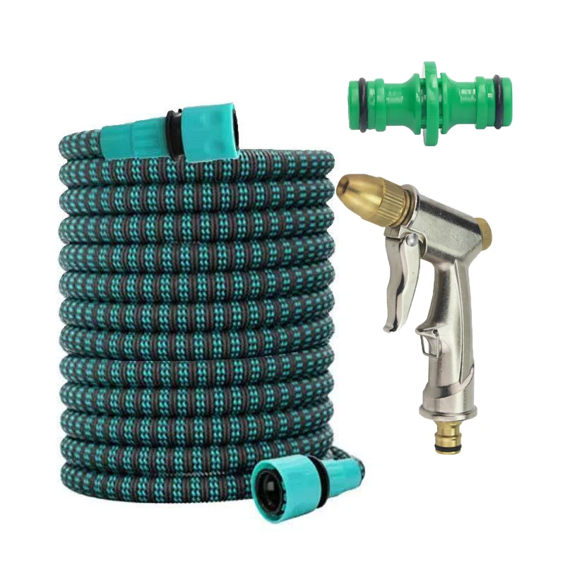 Magic Stretch Garden Water Hose, Retractable Flexible Pipe with Brass Nozzle 25/50/75/100FT for Yard & Car Wash