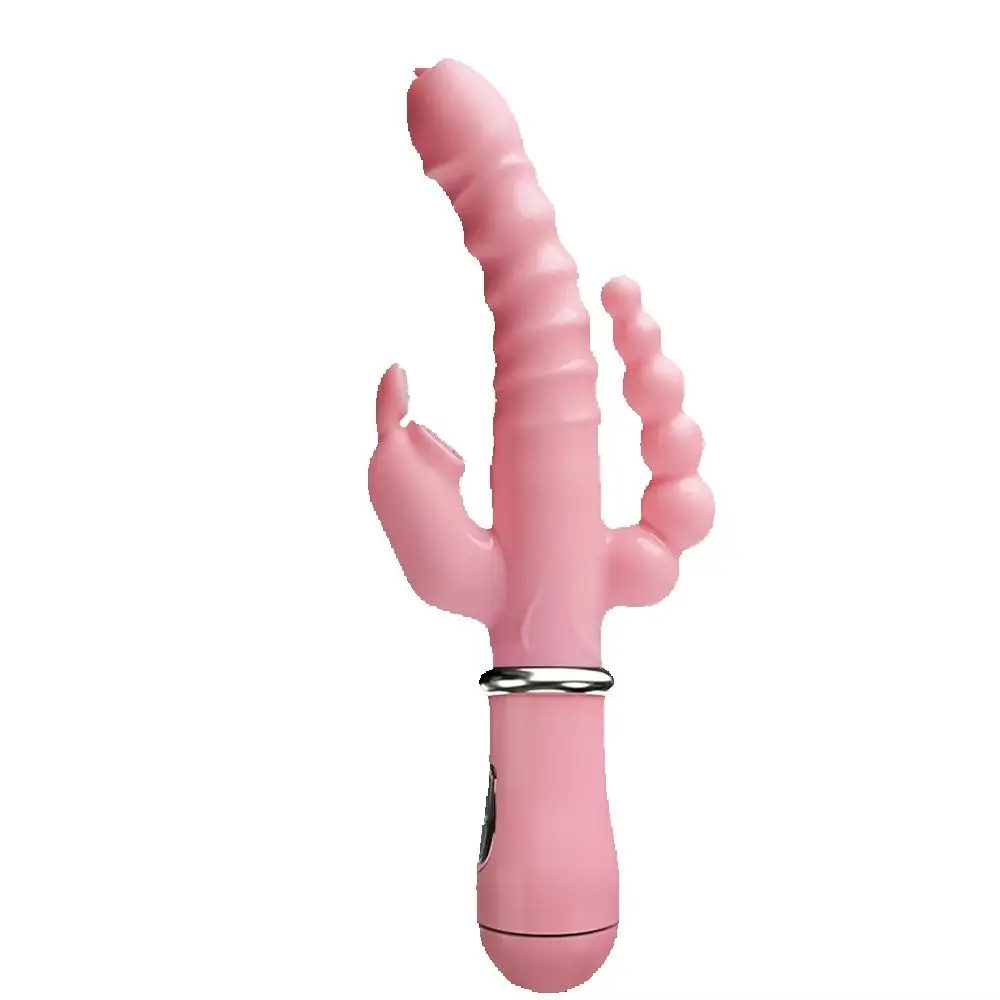Vibrator Powerful 3 in 1 Dildo Rabbit Waterproof Anal Clit Vibrator Sex Toys for Women Couples Flirting Dildo Vibrator