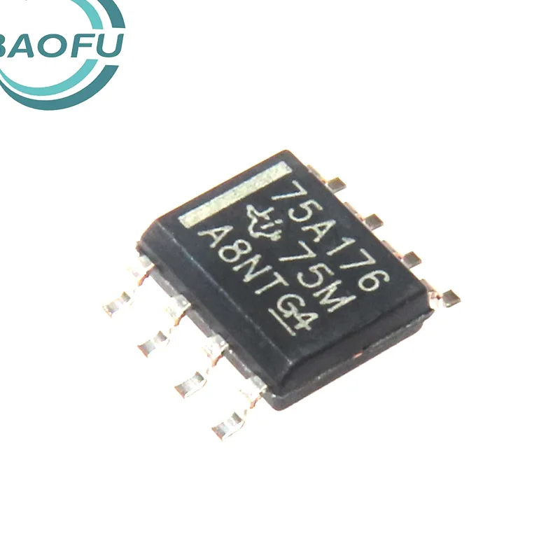 Recentemente importado original SN75ALS176DR tela de seda 75A176 patch SOP8 transceptor