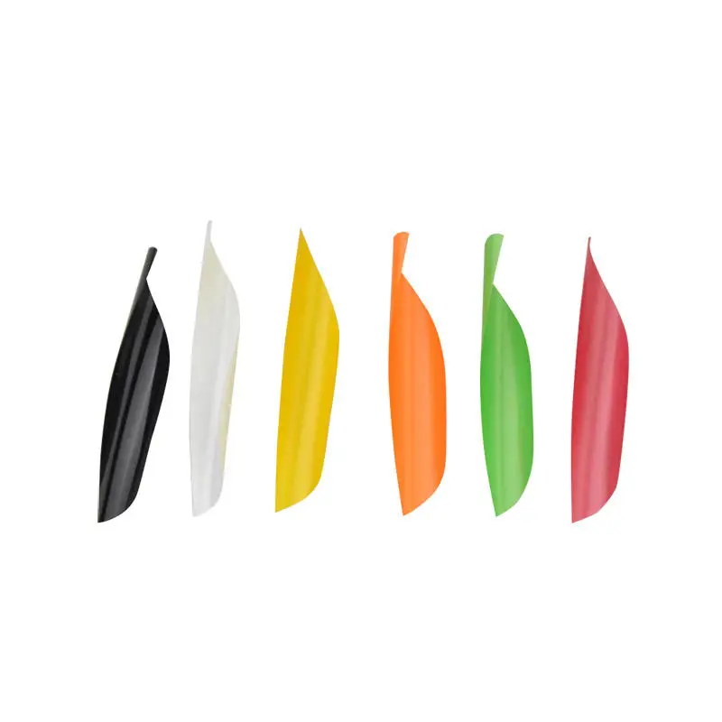 Archery Arrow Helical Vanes 1.75 Inch Spin Plastic Feather for Compound Recurve Bow Targets Shooting