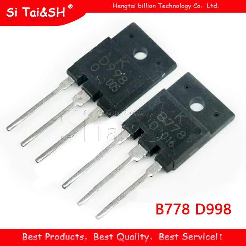 4pcs/lot B778 D998 2PCS* 2SB778 2PCS*2SD998 TO-3P acoustic the tube new original