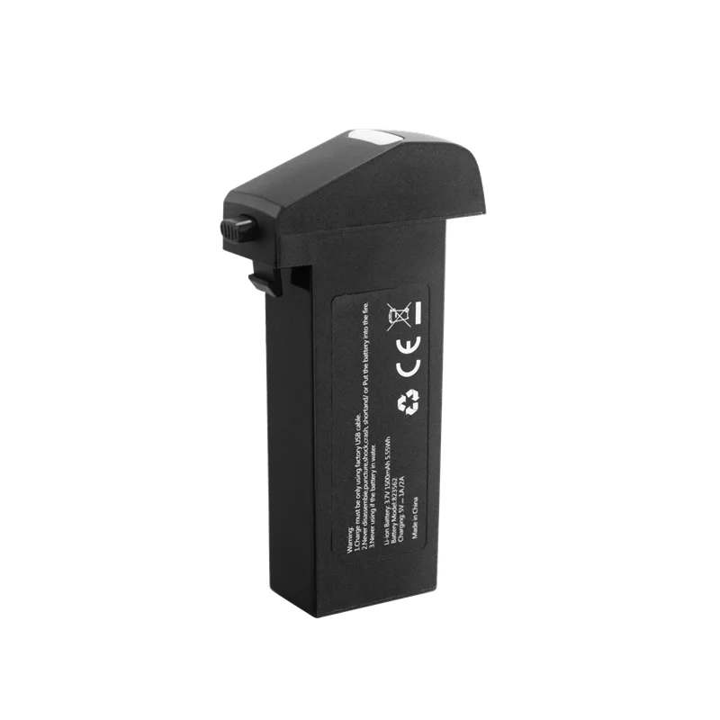 Batteria Lipo 2PCS 3.7V 1500mAh per quadricottero aereo S20 S29 A4, batteria Drone telecomandata pieghevole-nera