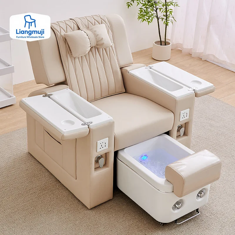 

Spa Luxury Pedicure Chair Professional Armchair Nails Salon Chairs LED Beautiful Peda Massage Sillones De Pedicura Furniture