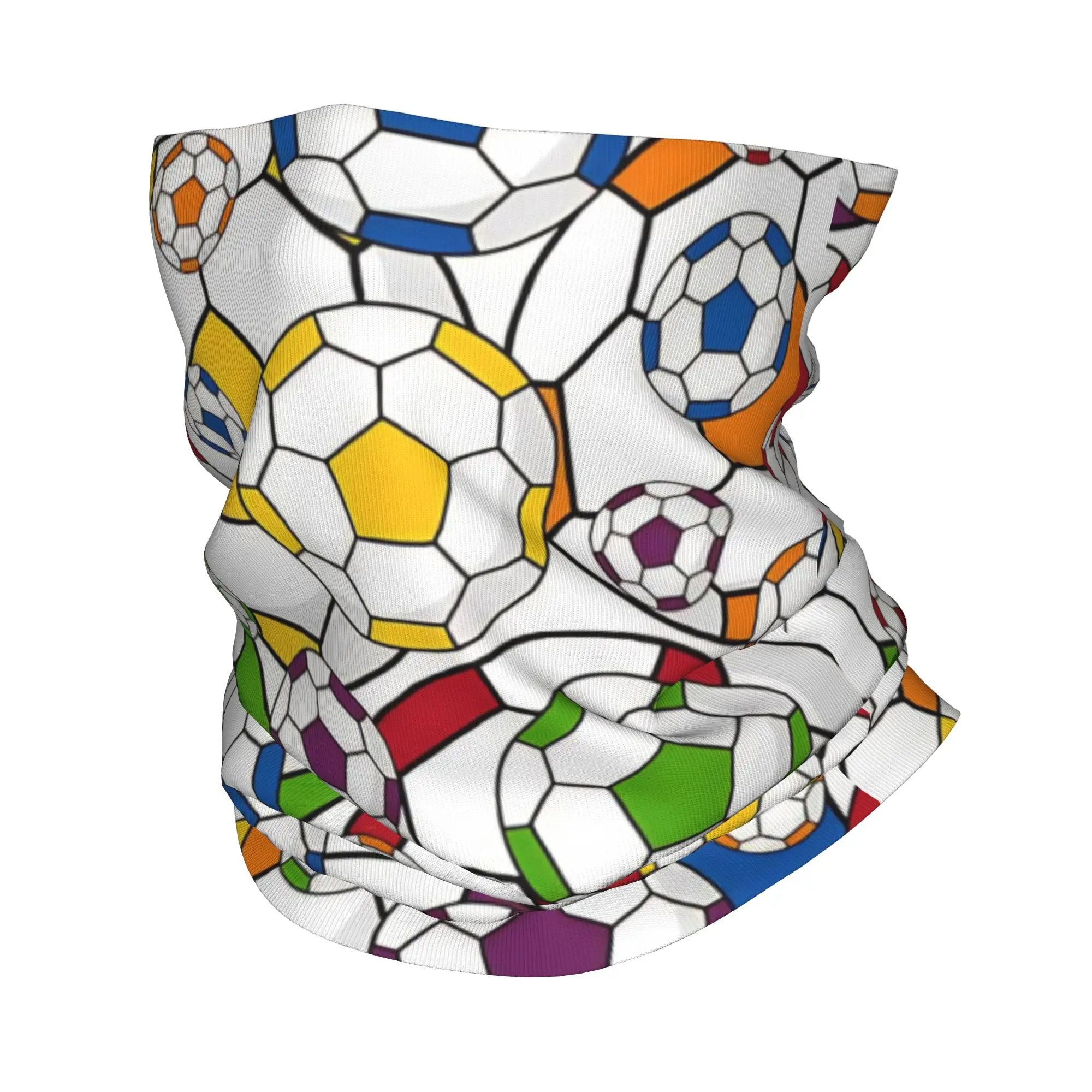 Football Soccer Patten Bandana Neck Cover Printed  Magic Scarf Warm Headband Cycling for Men Women Adult Washable