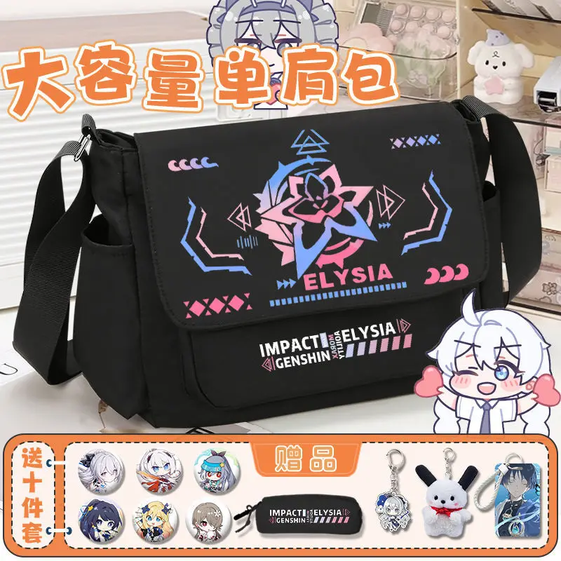 

Honkai Star Rail Single Shoulder Anime Student Sports Crossbody Backpack Women Large Capacity Tote Bag ANI