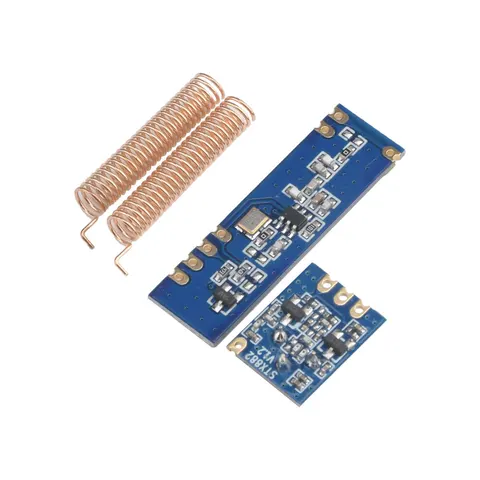 433MHz 100 Meters Wireless Module Kit ASK Transmitter STX882 + ASK Receiver SRX882 + 2Pcs Copper Spring Antenna