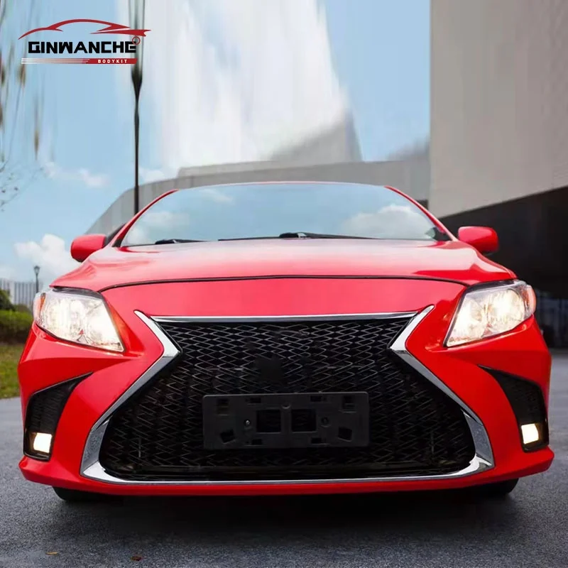 For Toyota Corolla 2007-2013 Upgrade Lexus Style Front bumper Car body kit High quality PP material