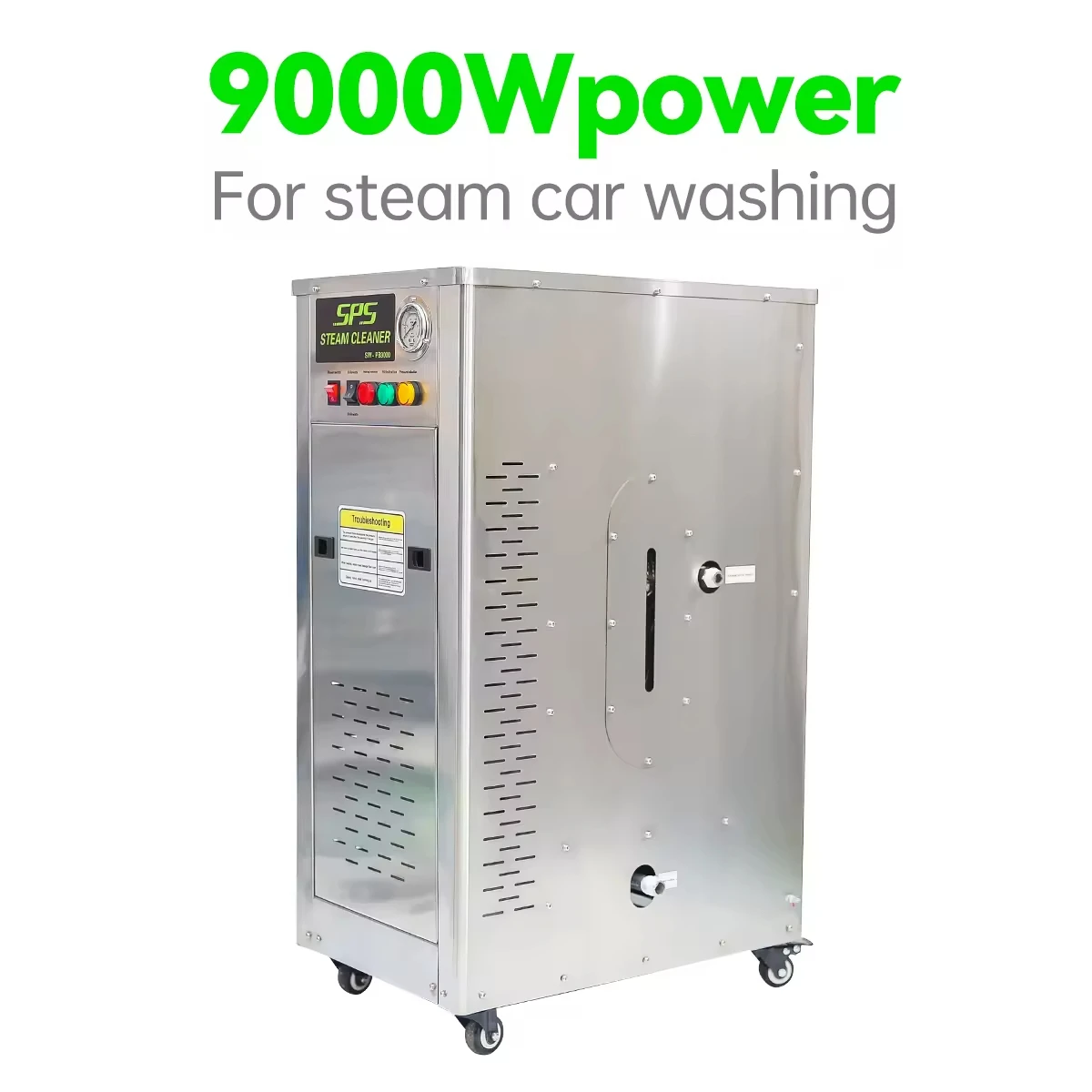 12Kw 220v/50Hz automatic high temperature steam cleaner, car washing machine, with 10 meters steam pipe