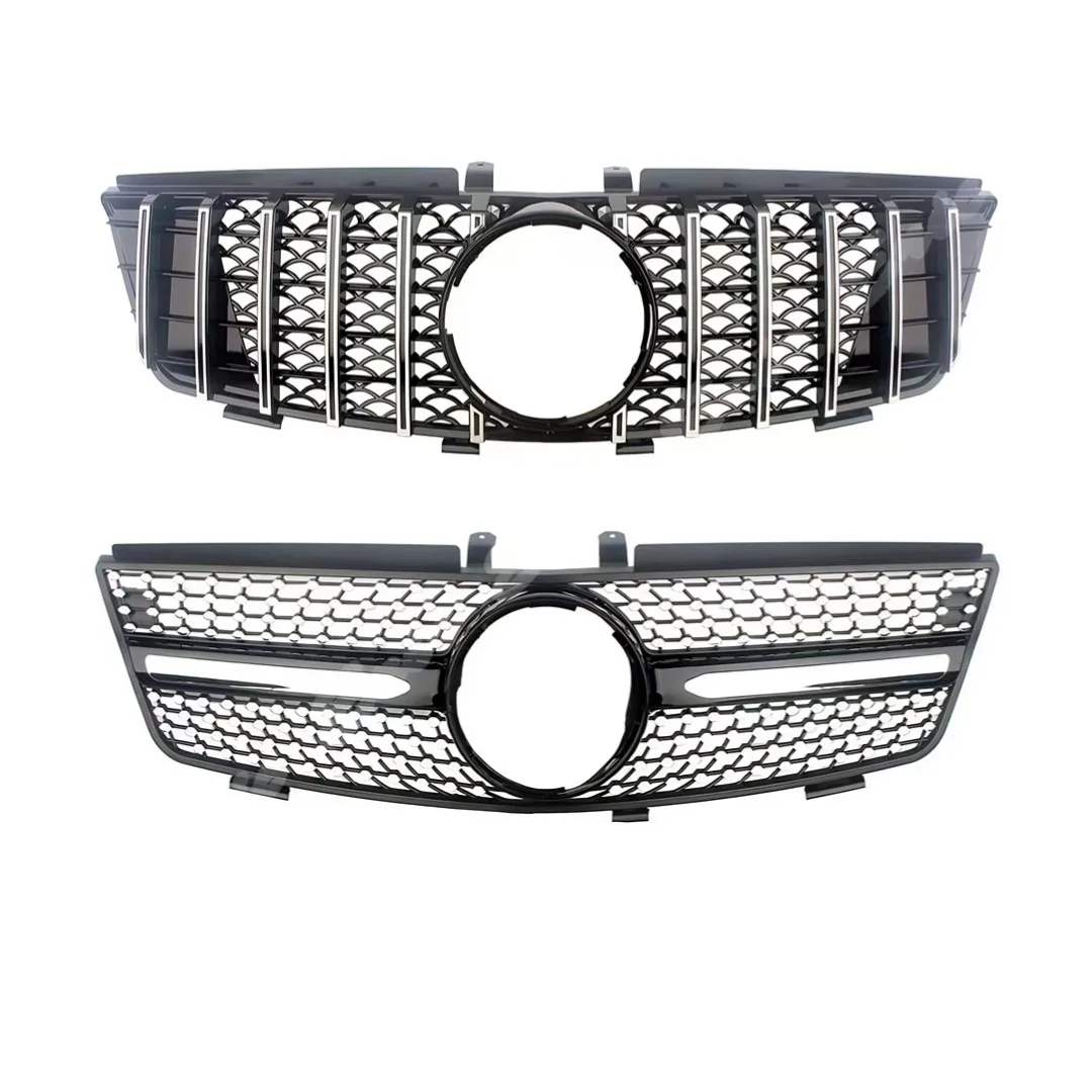 Front Grid Grille Stoßstange Grill Tuning Zubehör Für Mercedes Benz ML W164 2005-2011 ML300 ML350 ML500 ML550 GT diamant Stil – Detail 9