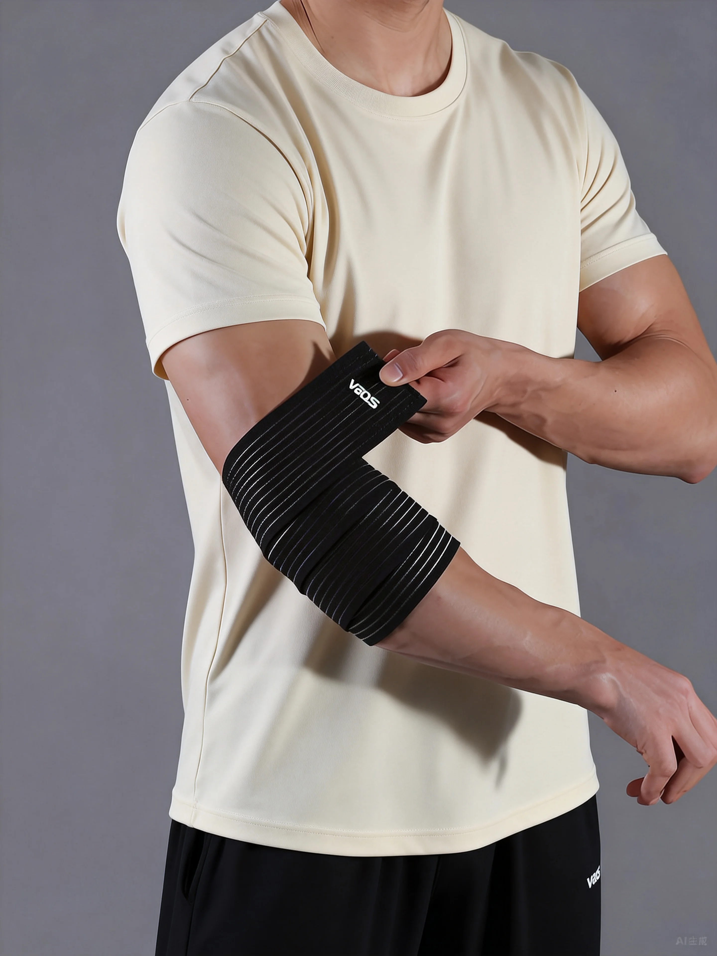 VBOSi 1 Stück Verstellbares Elastisches Ellbogenband für Sport und Fitness – Detail 7
