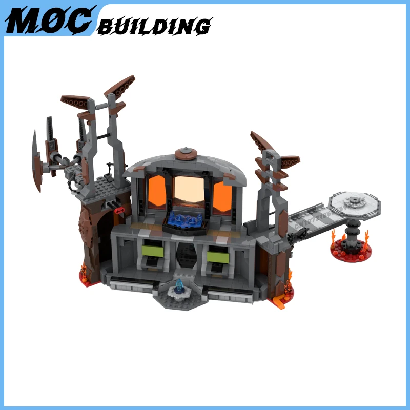 MOC Star Movie Battle Of the Heroes Iconic Scene Model Building Block Mustafar Separatist Fortress Assembled Bricks Boy Toy Gift