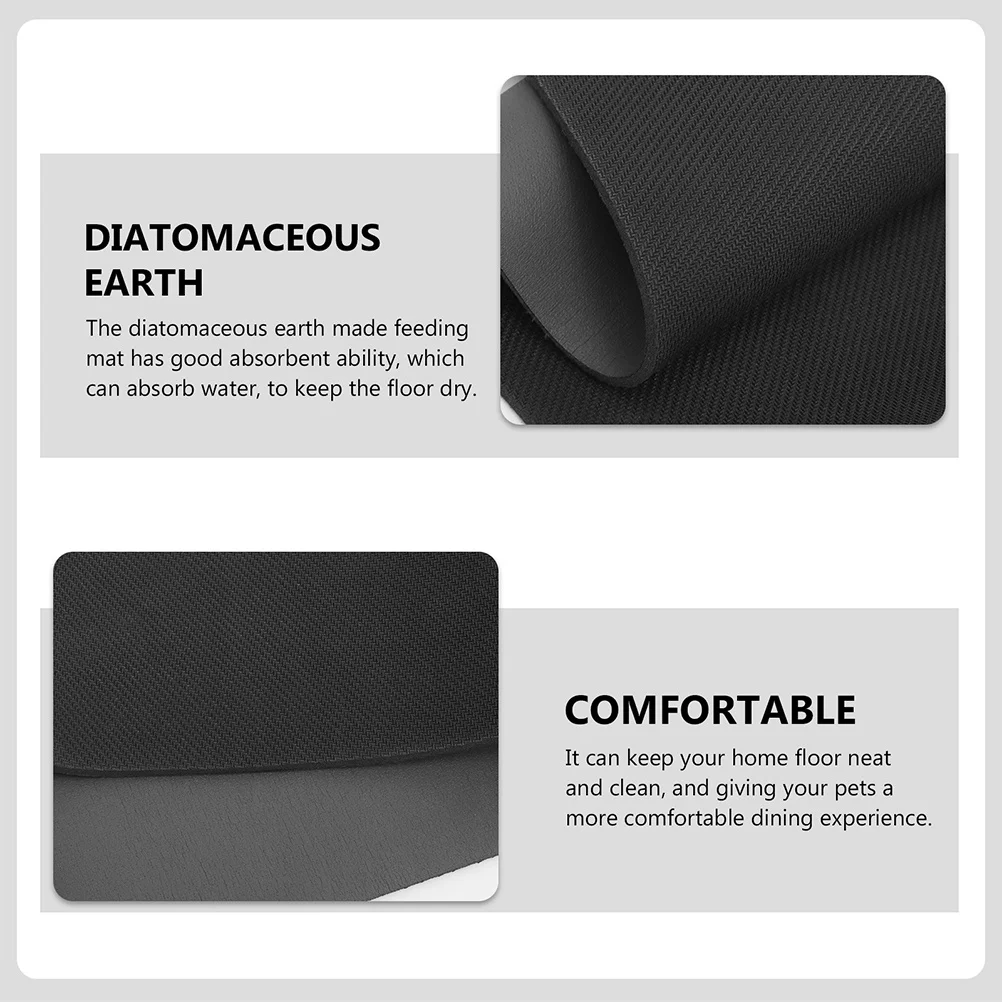 

Dog Feeding Mat Absorbent Pet Food Bowl Pad Non Slip Waterproof Durable Practical Floor Protection Supply Dog Water Bowl Mat