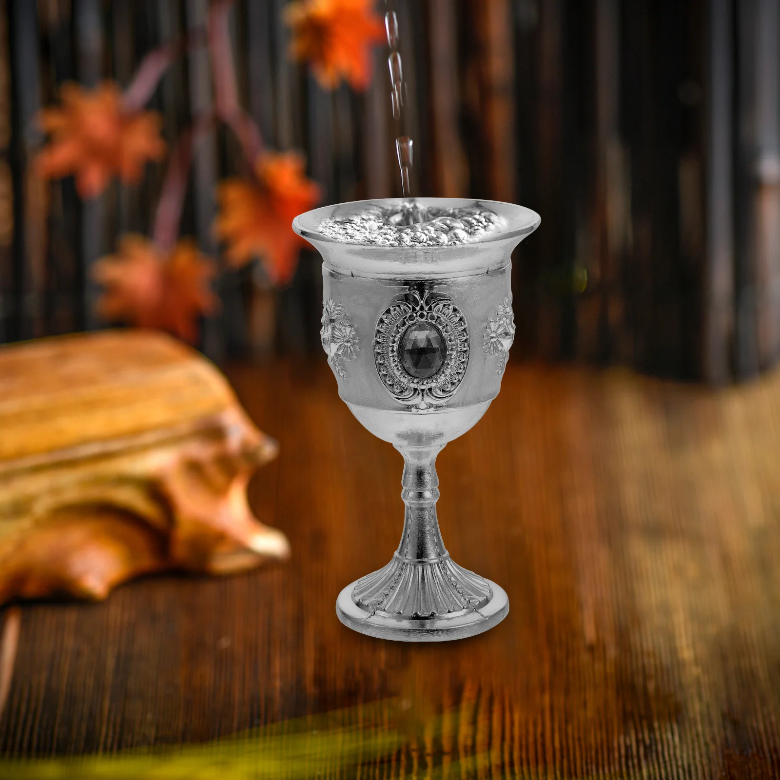 

Retro Small Goblet Premium Material Wine Drinking Cup Home Bar Restaurant Use Exquisite Pattern Desktop Decor