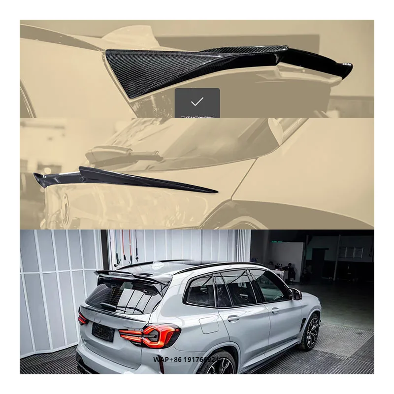 

New X3M F97 Carbon Fiber Front Bumper Universal Fitment Bolt-On Installation Exhaust Cut-Outs