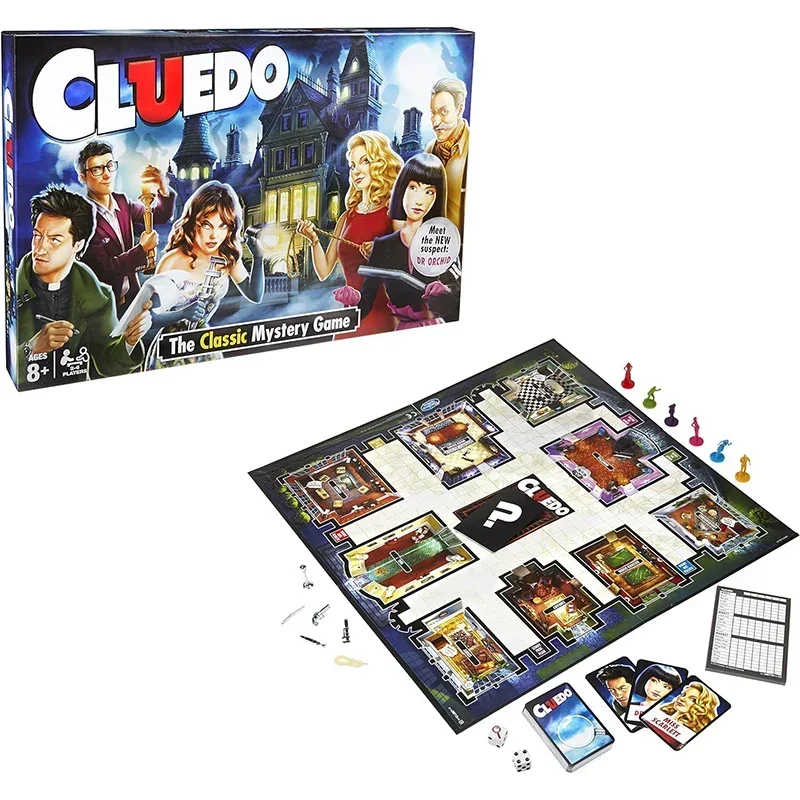 Cluedo Classic Mystery Board Game with Game Board and Cards