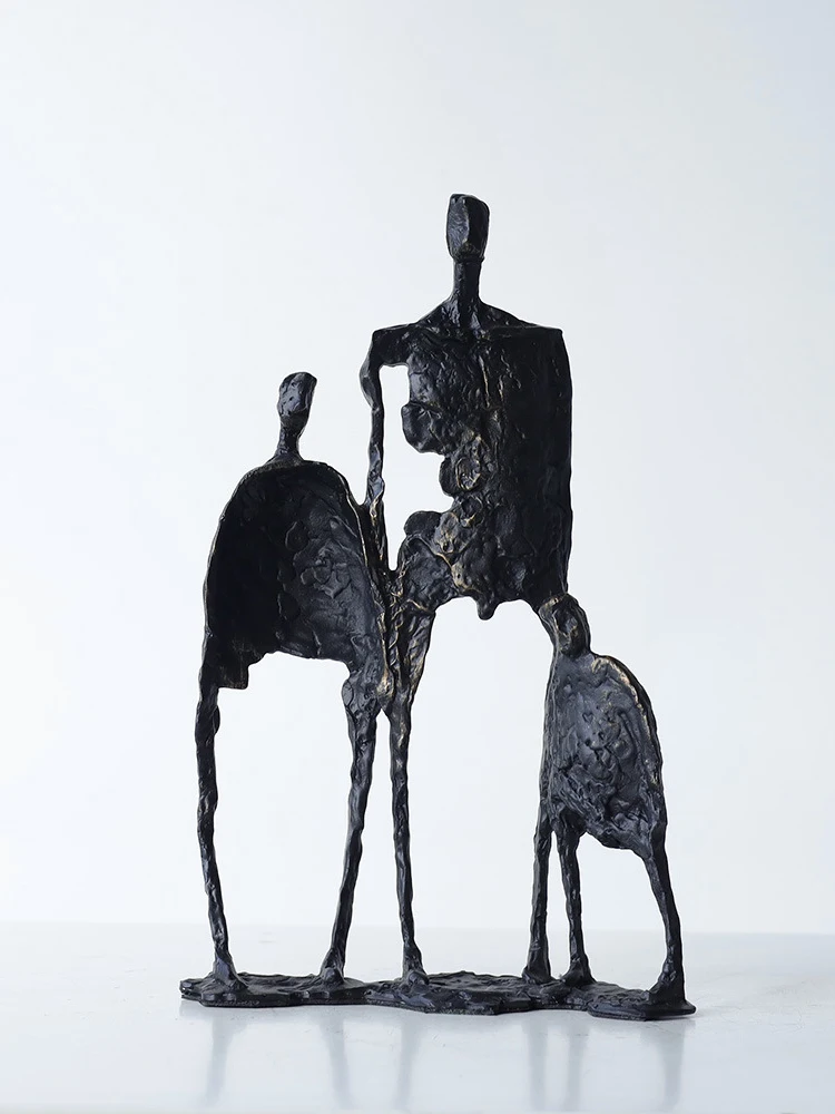 

Modern light luxury abstract hollow figure sculpture ornament model room living room wine cabinet desktop decoration