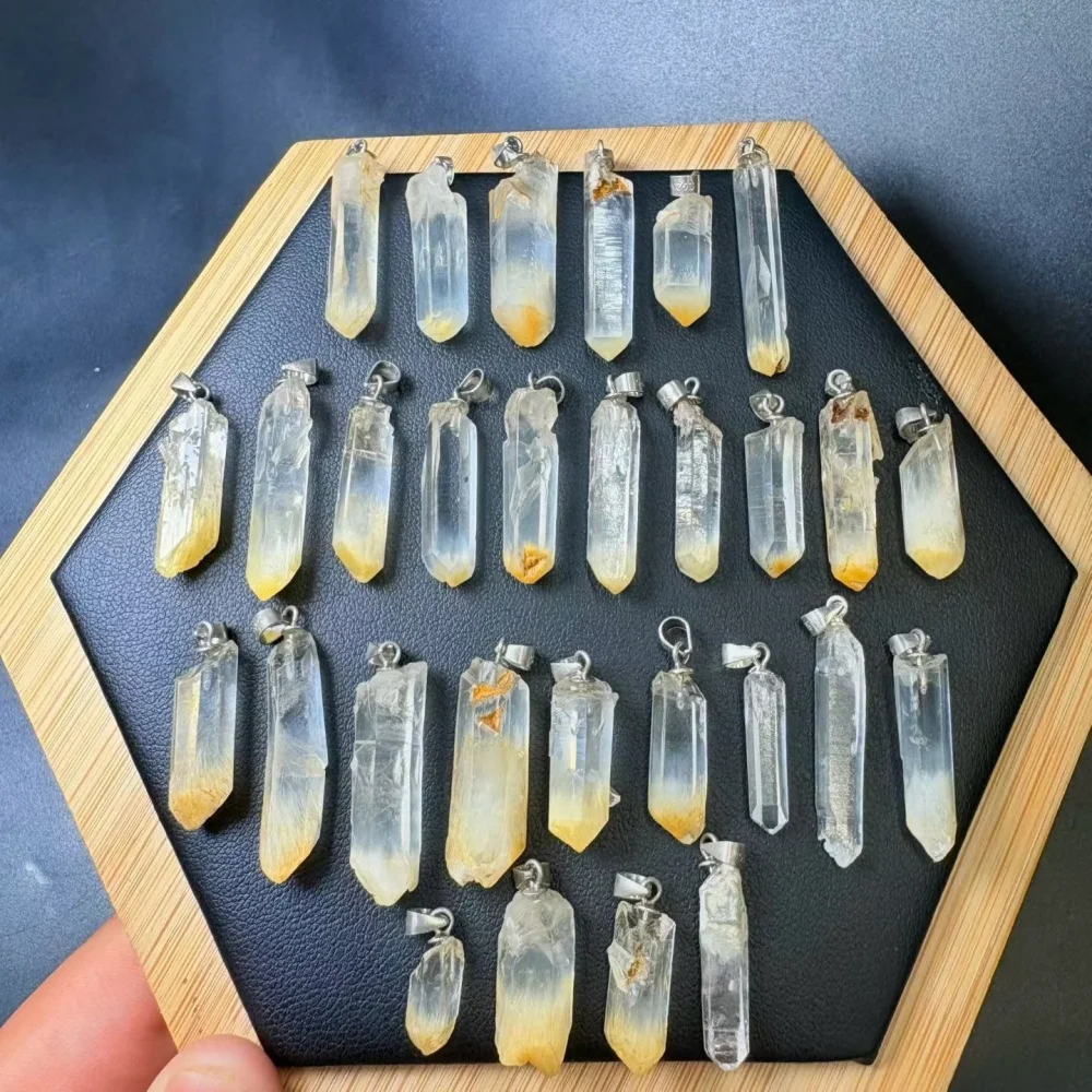 

1 шт. Натуральный кварцевый кулон из кристалла манго, полированный, для исцеления Рейки, подарок, украшение из камня
