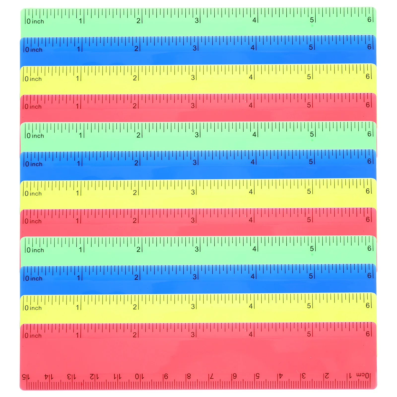 20Pcs Cartoon Giraffe Ruler Colorful Students Rulers Lightweight Household School Supply Bookmark Gift Novelty Decor