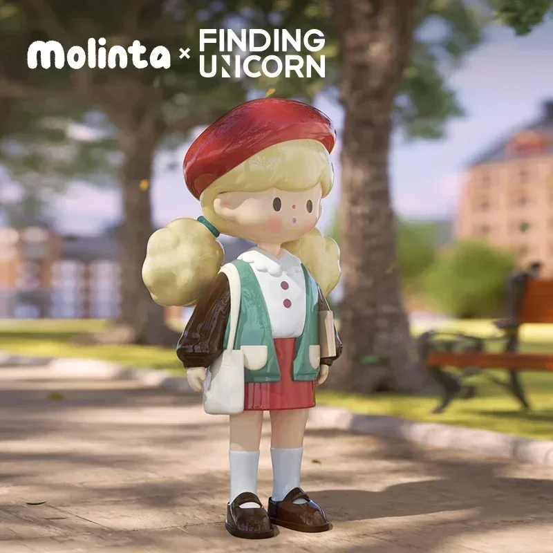 

Finding Unicorn Molinta School Time Series Blind Box Toys Kawaii Guess Bag Mystery Box Mistery Dolls Anime Figure Ornaments Gift