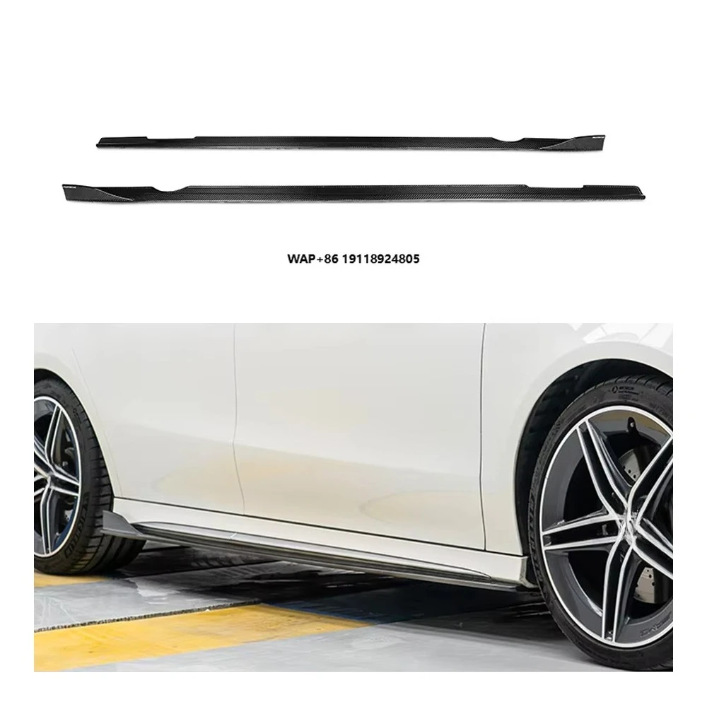 

W118 Prepreg Dry Carbon Fiber Car Parts Body Kit Side Skirts for Benz W118 C118 CLA200 CLA250 AMG CLA35 CLA45S