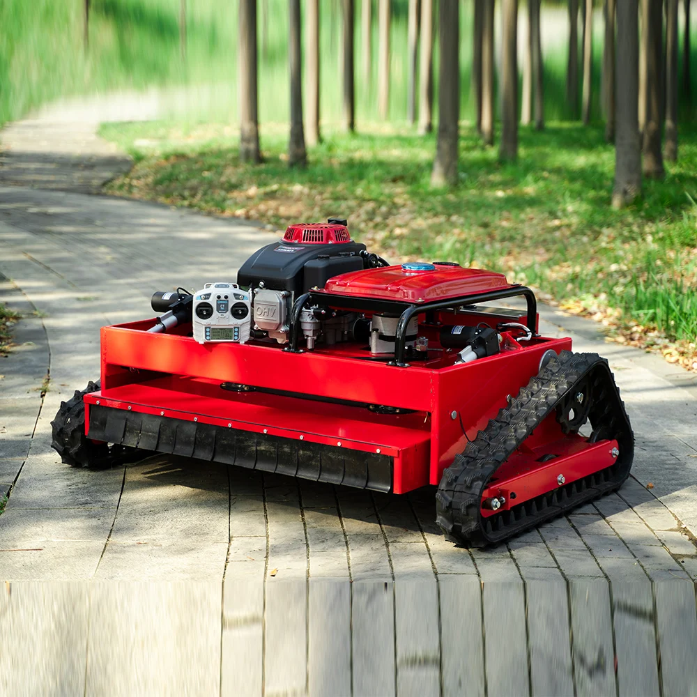 

Remote control electric crawler robot lawn mowers crawler lawn mower 1080mm cutting width grass cutter for sale