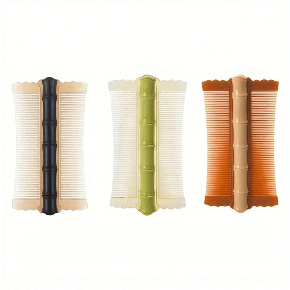 

1 шт., пластиковая бамбуковая расческа с узлом, против перхоти, шампунь для удаления яиц вшей для профессиональной парикмахерской, расческа для чистки кожи головы