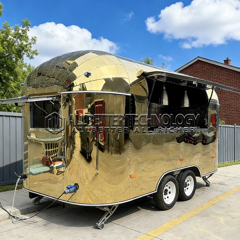 

Allbetter High Output Fully Equipped Food Truck Trailer Mobile Kitchen Pizza Wings BBQ Burger Fries Ice Cream Vendor